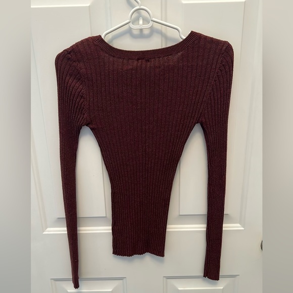 Garage Burgundy Sweater - Picture 3 of 3